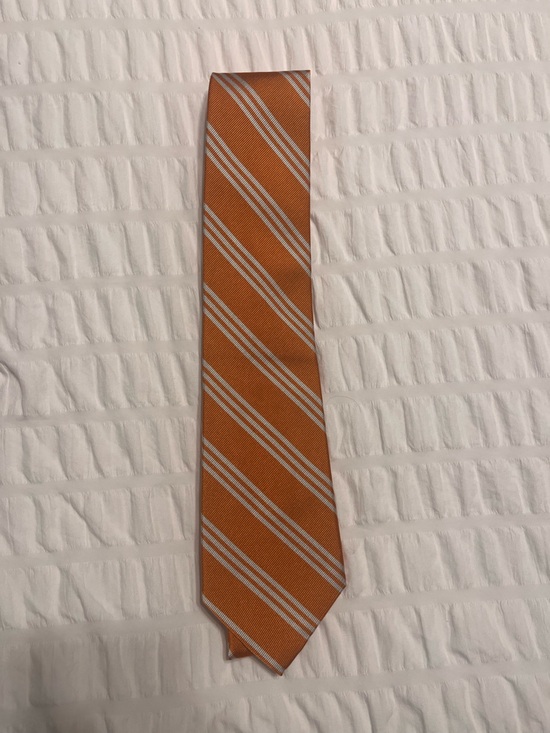 American Living Other - American Living Orange and White Striped Men's Tie